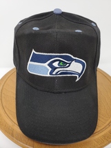 NFL Seattle Seahawks Adjustable Men&#39;s Basic Cap in Black, One Size - £9.38 GBP