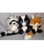 Goffa Plush Wildflife Animals Fox Raccoon Skunk 10&quot; Stuffed Animals Lot ... - £13.39 GBP