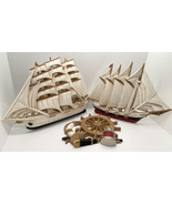 2 Pieces Vintage Burwood HOMCO Sailing Ships Wall Art Plaques 1995 Great... - £14.81 GBP