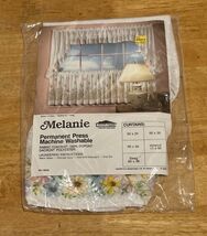 VTG Dupont Dacron &quot;Melanie&quot; Swag 60x38” Butterflies and Flowers NOS - $27.75 CAD