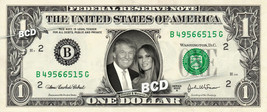 Melania &amp; Donald Trump on a REAL Dollar Bill Cash Money Collectible Memorabilia  - £6.20 GBP
