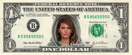 MELANIA TRUMP on REAL Dollar Bill Cash Money Collectible Memorabilia Celebrity N - £5.80 GBP