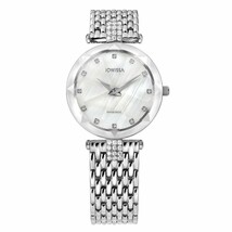 FACET STRASS, Brilliant-Cut, Swiss Quartz Watch, 15mm Band - MOP Dial - $569.99