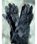 Vintage Black Grendoe Leather Small Womens Racing Driving Gloves Size 6 - $19.00