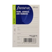 Filofax Mini Name/ Address/ Telephone Number  - $8.00