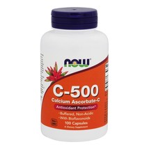 NOW Foods Vitamin C500 Calcium Ascorbate, 100 Capsules - $10.35