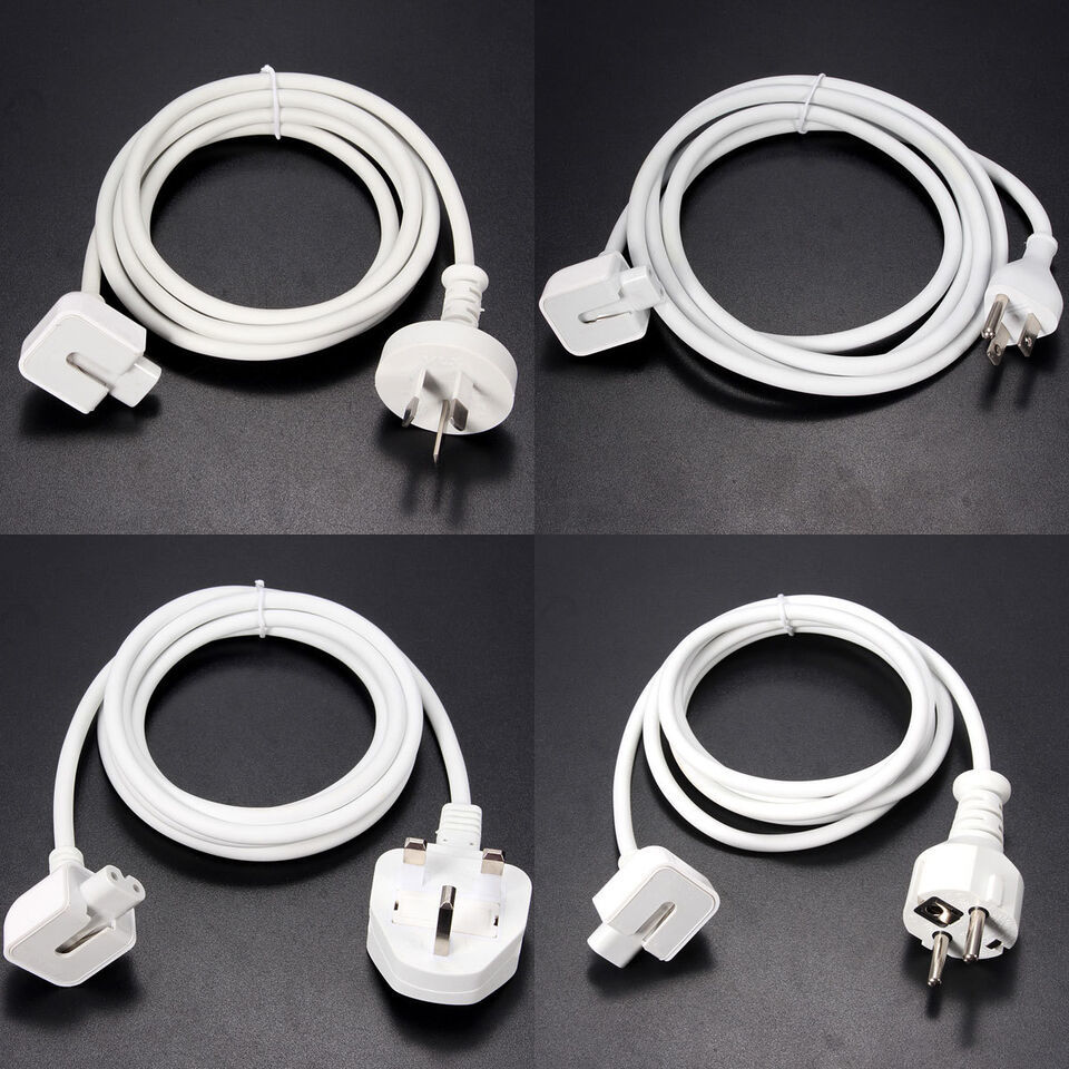 US EU UK AU Plug AC Extension Cable for Apple MacBook Pro Air Chargers A... - $2.81+