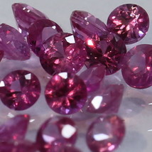 One Pinkish Purple Spinel Mogok Burma Faceted Rounds 2.3 mm Averages .06 carat - £3.04 GBP