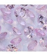 One Light Pink Sapphire Accent Faceted Round 3 mm Gemstone Averages .12 ... - £4.93 GBP