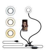 LED Selfie Ring Light for Live Adjustable Makeup Light-8cm Stand - $552.84 MXN