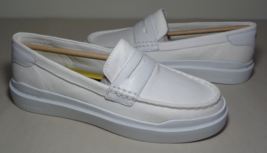 Cole Haan Size 7.5 M Grandpro Rally White Canvas Penny Loafer New Women&#39;s Shoes - £117.91 GBP