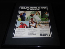 1985 PGA on ESPN 11x14 Framed ORIGINAL Advertisement Arnold Palmer Jack Nicklaus - £27.25 GBP