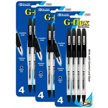 Black Color G-Flex Oil-Gel Ink Pen, Soft Barrel Grip | 4 Ct - $5.99+