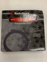 RadioShack 25-Foot RG-6 Quad Shield Coaxial Cable ~New~ 1501567 - $19.99