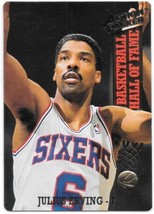 Julius Erving 76ers Basketball Card #72 Action Packed Hall of Fame 1993 NEAR MT - £1.18 GBP