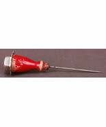 Vtg Ice Pick-Bar Tool-Kitchen Utensil-Cooking-Wood Handel-Red Paint - €10,35 EUR