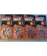 4PC MAX HEARING AID BATTERYS SIZE 13 8 PACK - $242.33 MXN