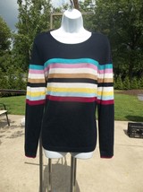 NWT TALBOTS CUTE NAVY STRIPED SWEATER L $79.50 - £24.03 GBP