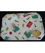 FAT CHEF FABRIC PLACEMATS Set of 4 Linen 12x18 Bon Appetit Wine Cook NEW - £11.79 GBP