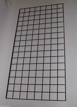 2&#39; x 6&#39; Black Gridwall Grid Wall Panel 3&quot; O.C Hook Retail Display Lot Of 3 New - $102.95