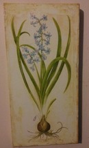 Bluebell ART PICTURE Garden theme Wall Plaque Picture Blue Flower