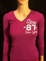 Aeropostale Womens Long Sleeve Purple Small Bin#18 - £19.93 GBP