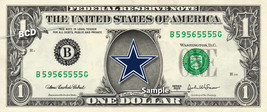 Dallas Cowboys Logo On A Real Dollar Bill Cash Money Collectible Memorabilia Nov - £7.12 GBP