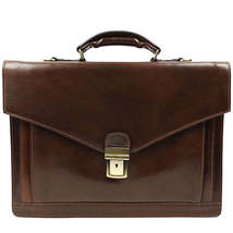 Classic Design Leather Briefcase - The Magus - £209.39 GBP