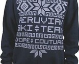 Dope Couture Peruvian Ski Team Crewneck Navy Sweatshirt Sweater New - $33.75