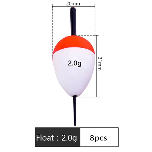 FISH KING bobber fishing float Mix Size  foam float tube boias de esca f... - $651.78 MXN