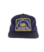 Vintage 80s Brady Sand &amp; Gravel Excavating Contractors Trucker Hat Snapb... - $617.30 MXN