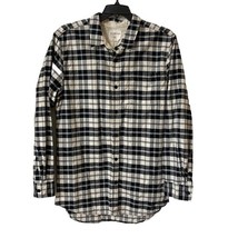 On The Byas Shirt Mens XL Long Sleeve Button Down Plaid Longer Length Zi... - $17.88
