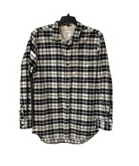 On The Byas Shirt Mens XL Long Sleeve Button Down Plaid Longer Length Zi... - £13.36 GBP