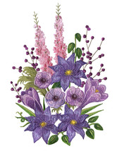 Purple Passion Flowers Cross Stitch Pattern***L@@K*** - £2.31 GBP