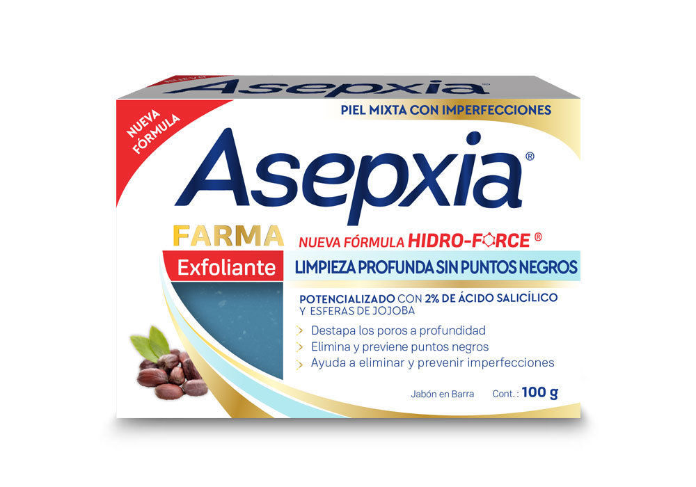 ASEPXIA Farma EXFOLIANTE Limpieza Profunda {100g x 2 bars of acne fighting soap} - $14.99