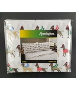 Remington Dog King Sheet Set Holiday Retriever White New  - £29.57 GBP