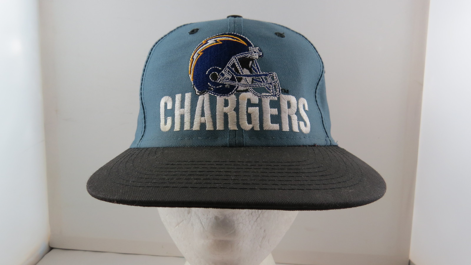 Primary image for San Diego Chargers Hat (VTG) - Helmet and Script Graphic -Logo 7- Adult Snapback