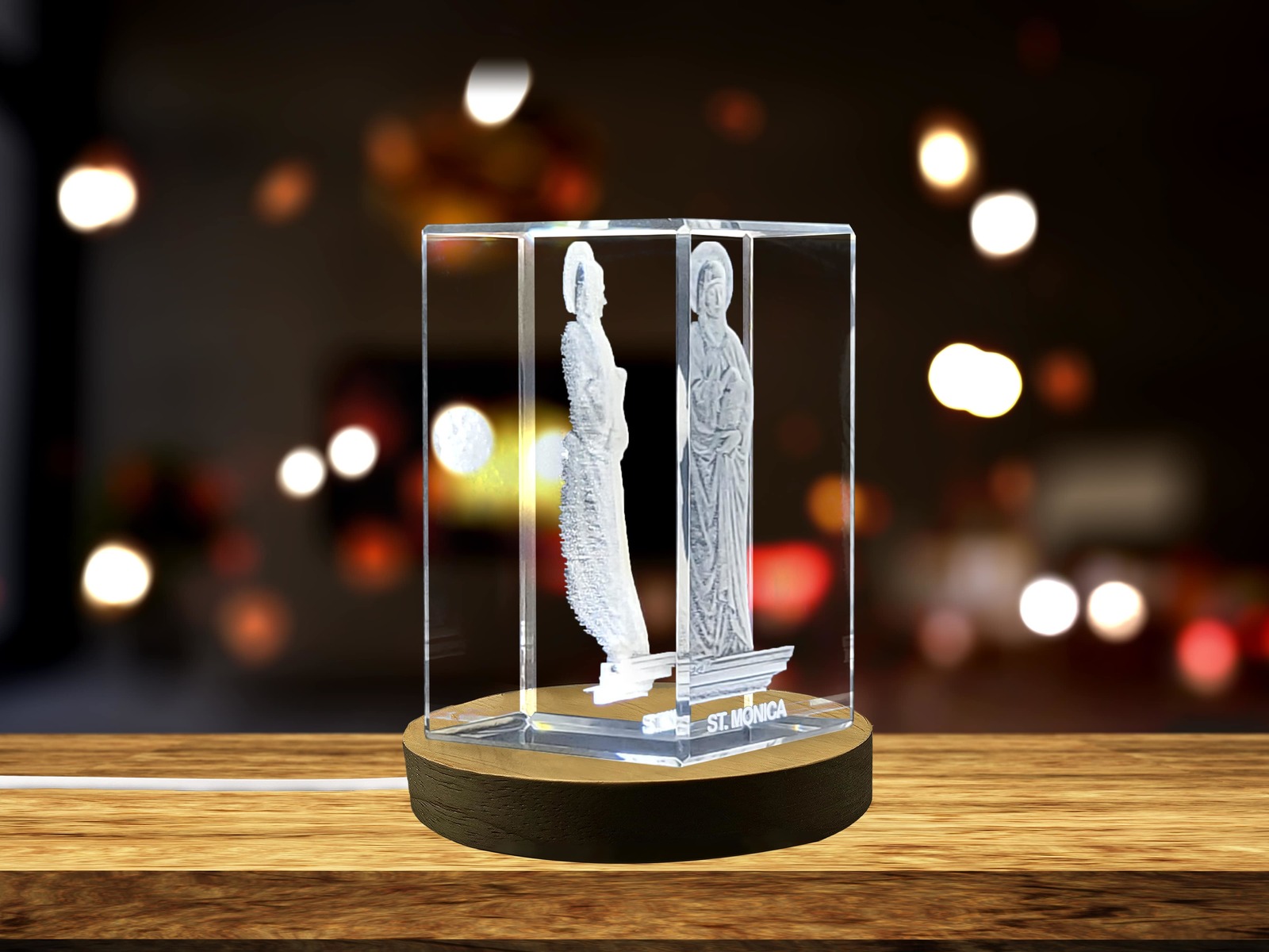 LED Base included | St. Monica| Patron Saint of Mothers and Difficult Marriages Item image 2