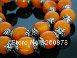 Wholesale 10 Nepal Big 20X18mm 925 Sterling Silver Repousse Beeswax Ambe... - $529.08 MXN