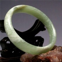 Rare Large&amp;Wide Light Green Glittering Jade Bangle Bracelet 64mm/2.52&quot; - $24.26