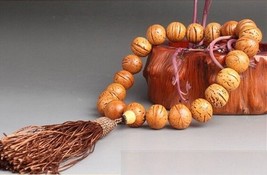 Huge Tassel Stretchy 21 16mm Phoenix Eye Bodhi Seed Prayer Beads Mala Ro... - $137.93 MXN