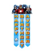Avengers Assemble Happy Birthday Streamer Banner Party Supplies 48&quot; Long... - $148.52 MXN