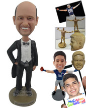 Personalized Bobblehead Groom In Vintage Tuxedo Ready For The Wedding - Wedding  - £72.96 GBP