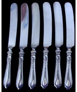 Lot / 6 Lunt American RLB Sterling Silver Nellie Custis Table Knives NO ... - £143.45 GBP