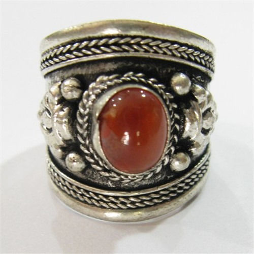 Large Adjustable Tibetan Weaving Dotted Agate Gemstone Carved Dorje Amul... - $6.26