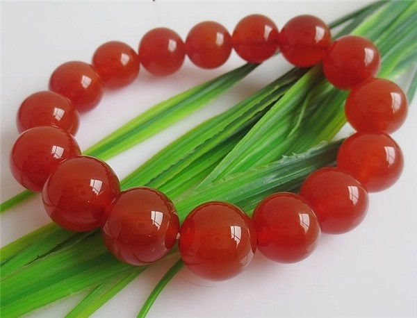 Big 16 12mm Red Agate Gemstone Yoga Meditation Prayer Beads Wrist Mala B... - $7.08