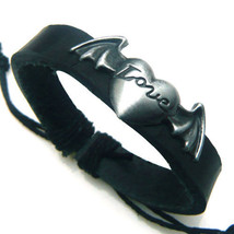 Large Braided Hemp Cord Leather Band Heart Wing Bracelet- Buy two, get o... - $5.35
