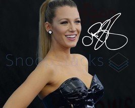 Blake Lively Signed 8x10 Glossy Photo Autographed RP Signature Photograph Print  - £13.39 GBP