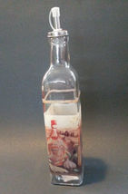 OLIVE OIL VINEGAR DISPENSER Vineyard Mediterranean Tuscan Glass Bottle Cruet NEW image 5