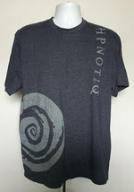 Hpnotiq Liqueur T Shirt Mens XL Swirl Logo Blue 100% cotton - $21.73